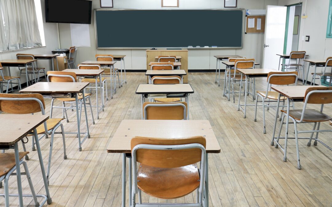 empty schools desks
