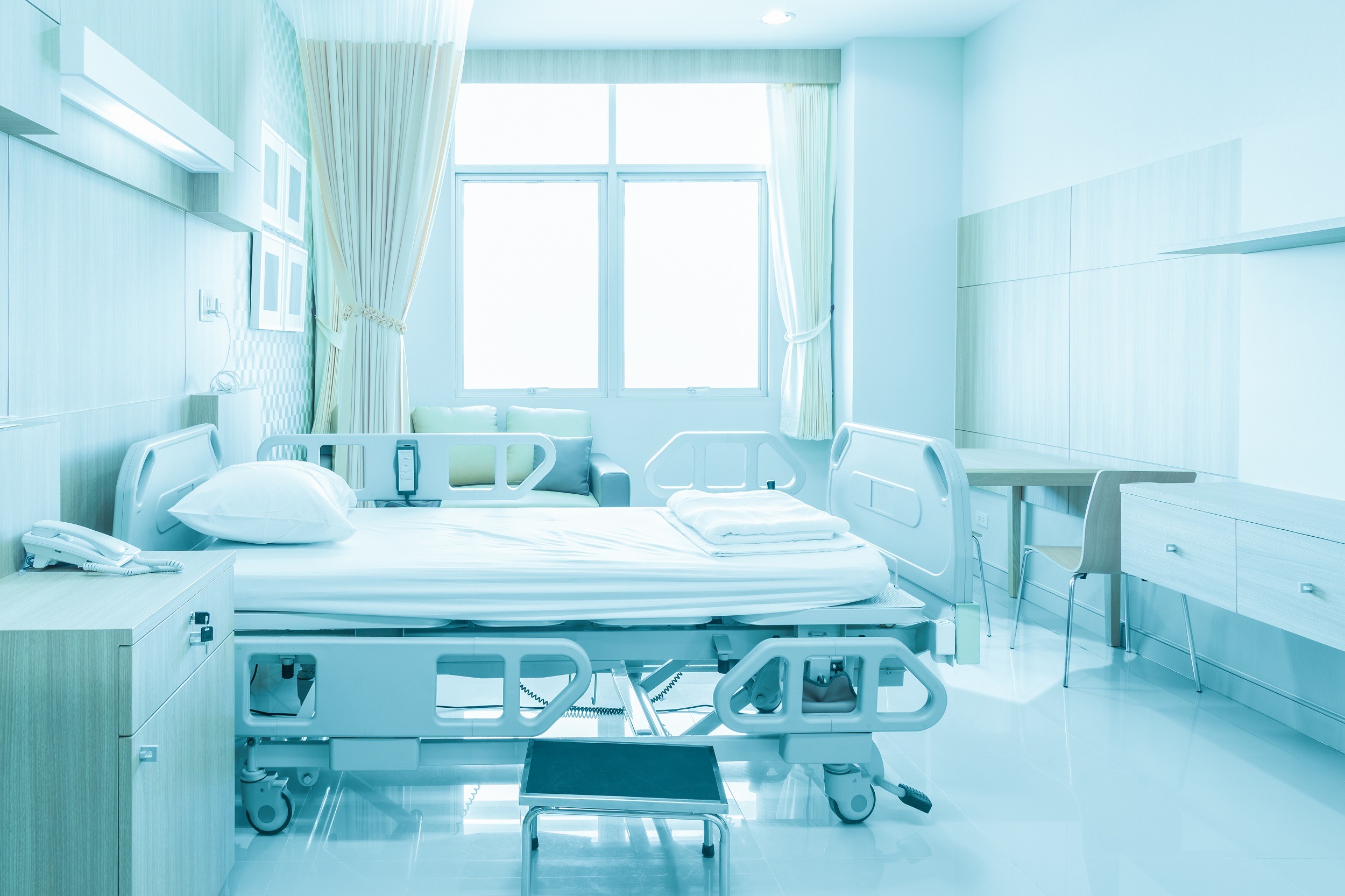 empty hospital bed
